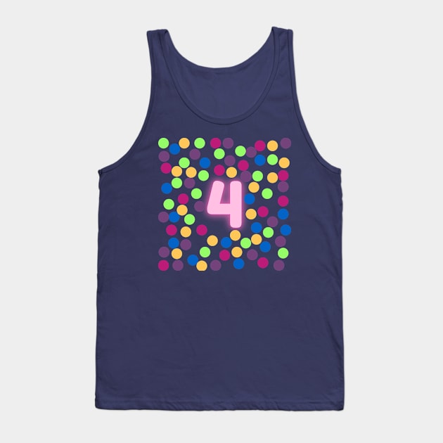 4 number Tank Top by Special Everyday